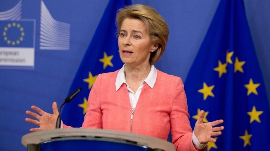 gestione della pandemia: ursula von der leyen