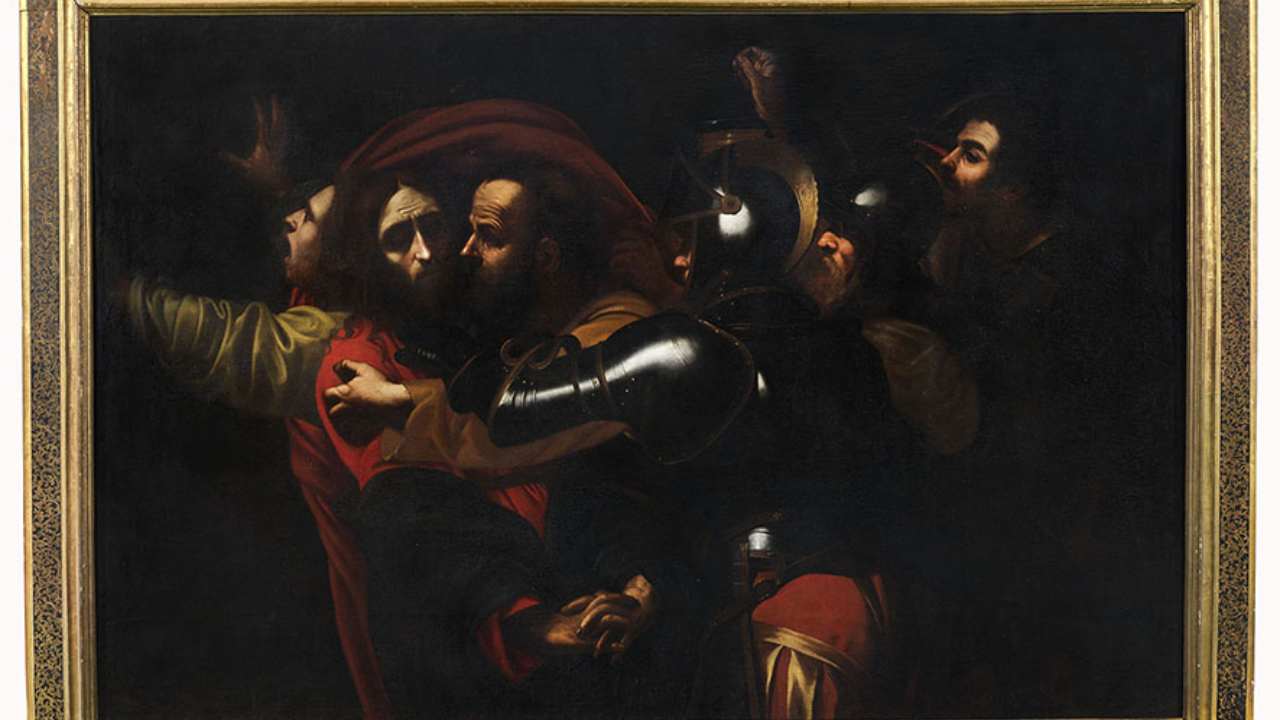 Caravaggio, "La presa di Cristo", dipinto a olio realizzato nel 1602
