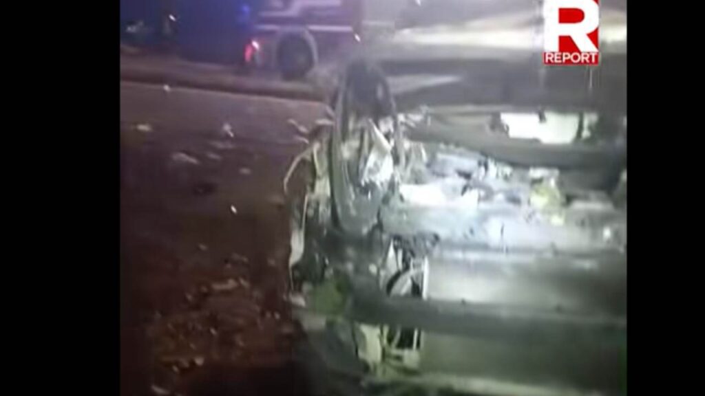 Auto di Sigfrido Ranucci dopo l'attentato