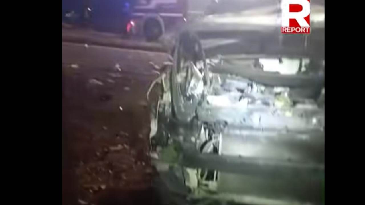 Auto di Sigfrido Ranucci dopo l'attentato