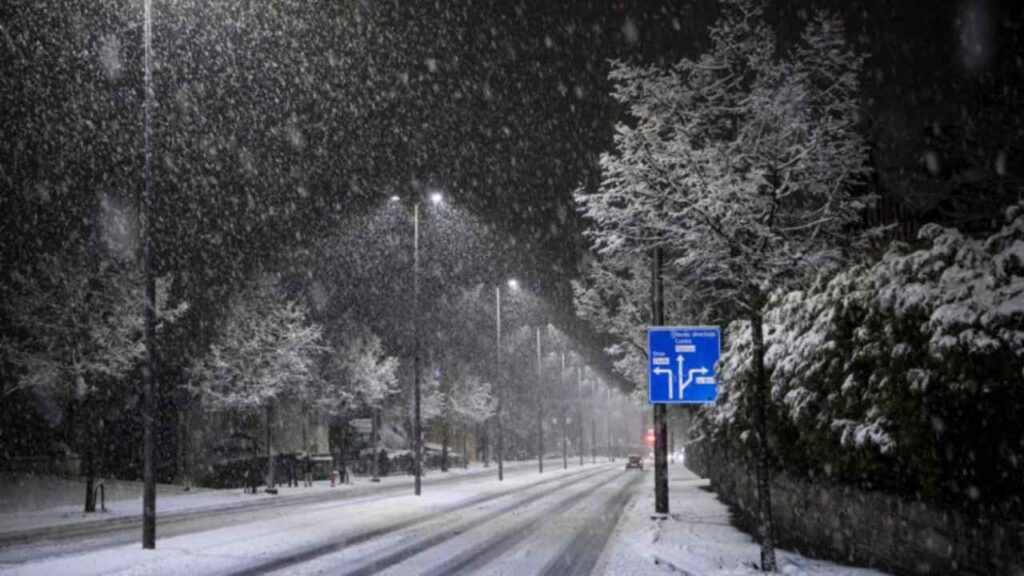 Neve in pianura